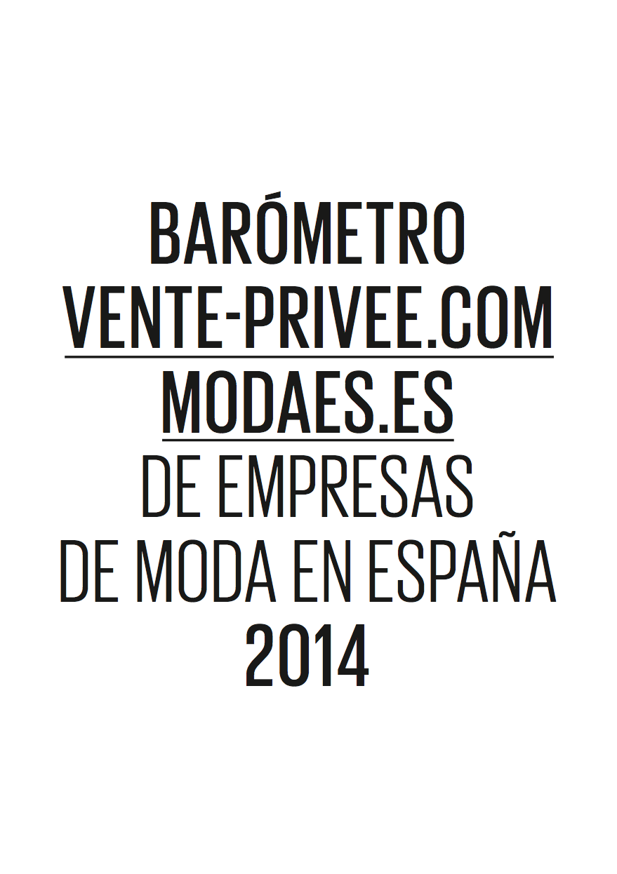 Barómetro de Empresas de Moda en España 2014